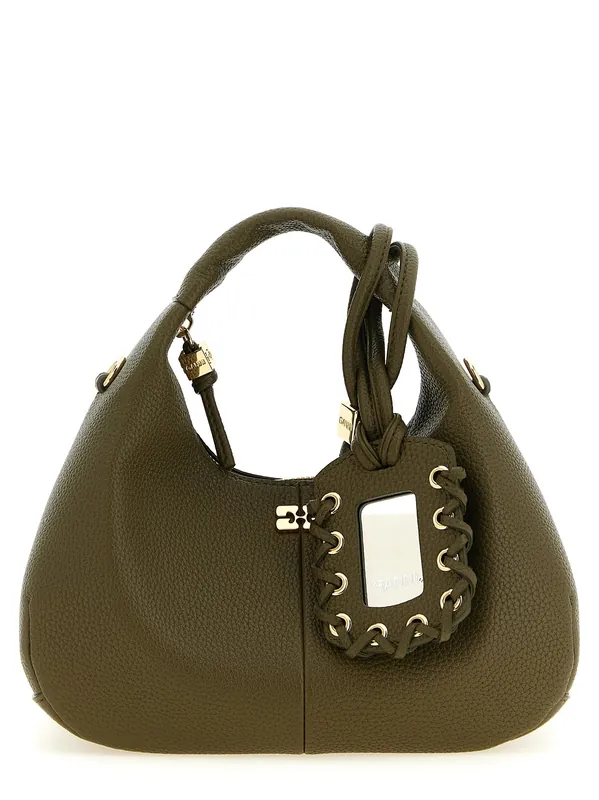 Mini Hobo Hand Bags Green - Ganni