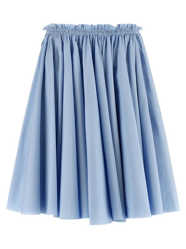 Wheel Skirt Skirts Light Blue - Ami Paris