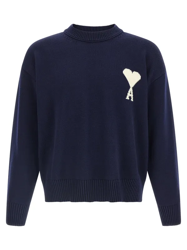 Ami De Coeur Sweaters And Cardigans Blue - Ami Paris