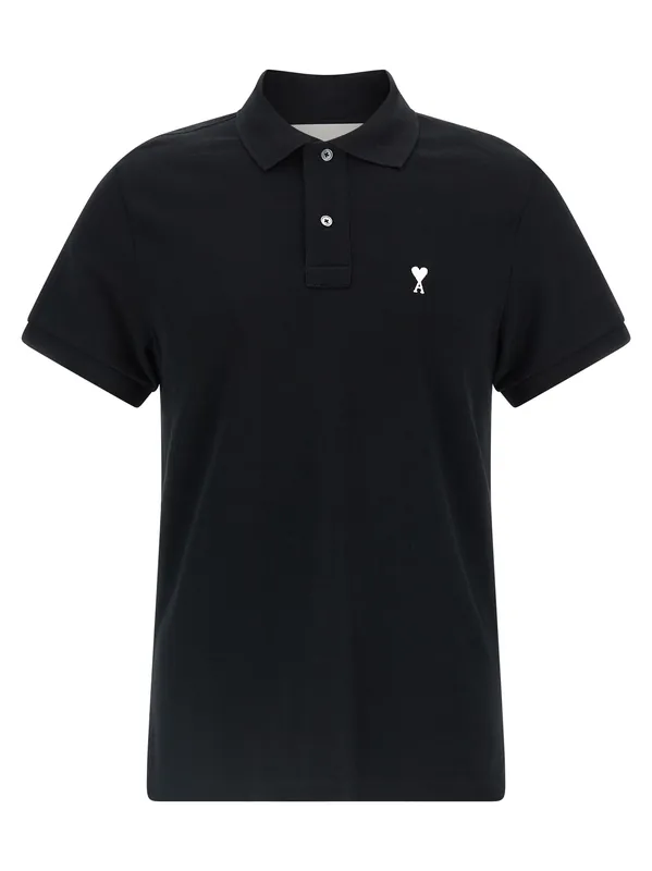 Ami De Coeur Polo Black - Ami Paris