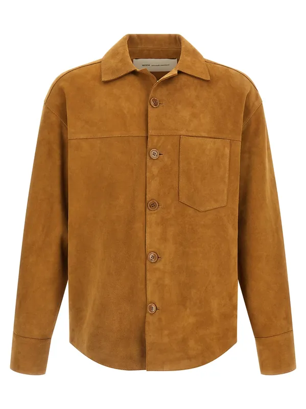 Ami De Coeur Puffer Jackets Brown - Ami Paris