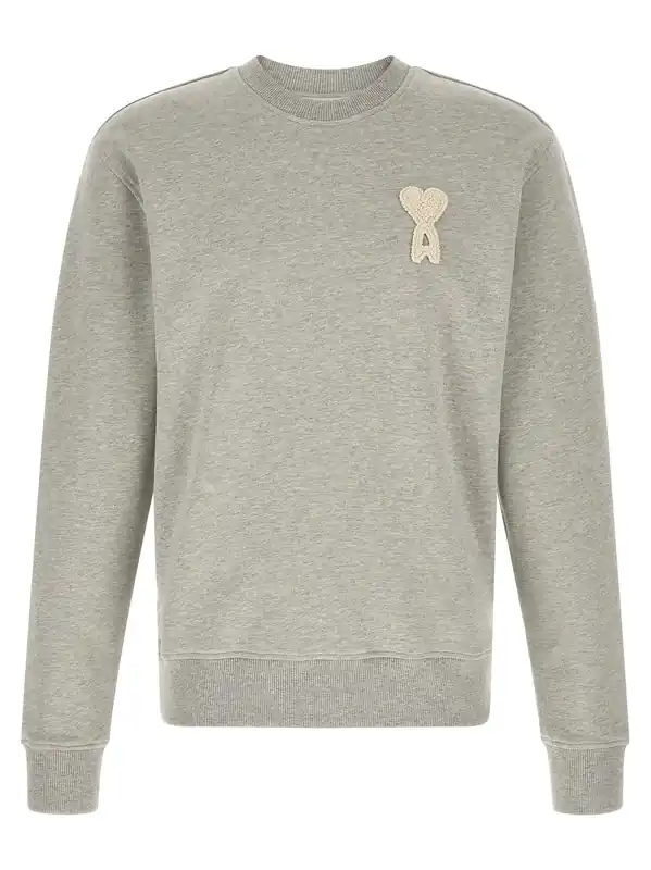 Amis De Coeur Sweatshirt Gray - Ami Paris