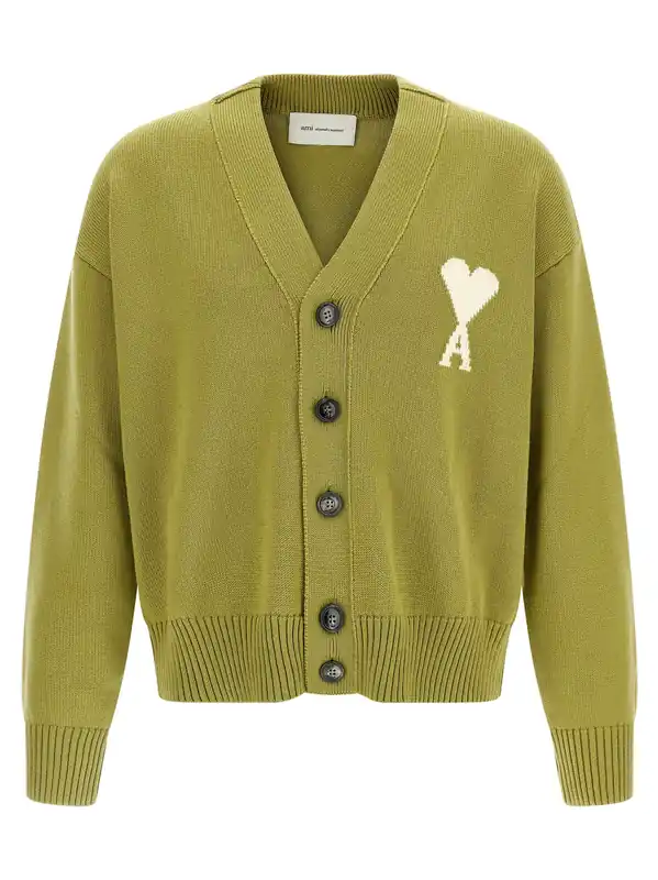 Ami De Coeur Sweaters And Cardigans Green - Ami Paris
