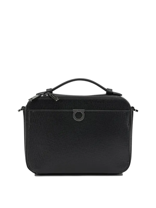 Gancini Crossbody Bags Black - Ferragamo