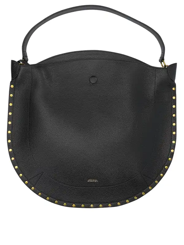 Oskan Hobo Soft Shoulder Bags Black - Isabel Marant