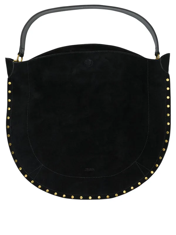 Oskan Hobo Soft Shoulder Bags Black - Isabel Marant