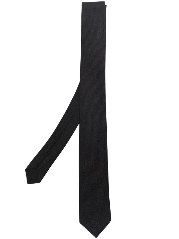 Signature Evening Skinny Tie In Silk Grosgrain - Saint Laurent