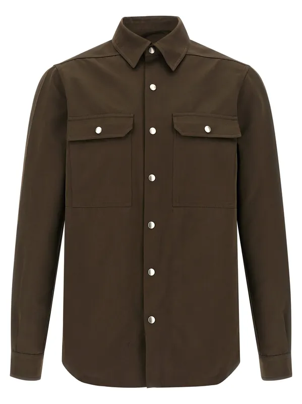 Outershirt Shirt And Blouse Brown - Rick Owens