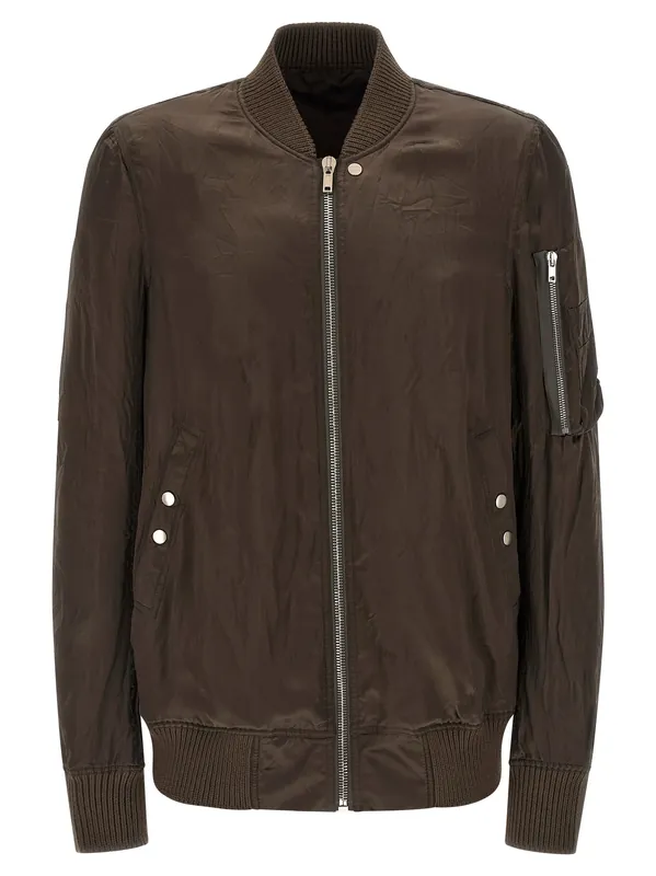 Classic Flight Puffer Jackets Brown - Rick Owens