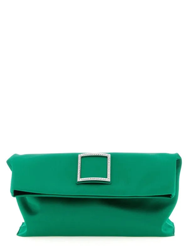 Trompette Clutch Green - Roger Vivier