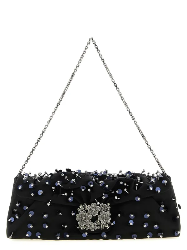 Efflorescence Clutch Black - Roger Vivier