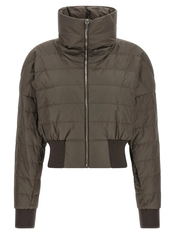 Cropped Puffer Jackets Gray - Rick Owens