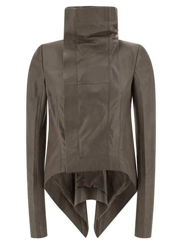 Naska Biker Puffer Jackets Gray - Rick Owens