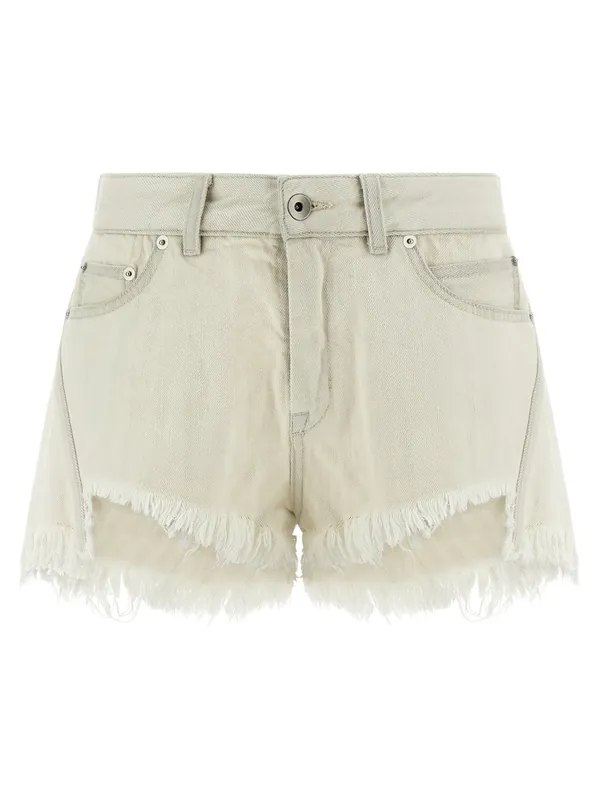 Bias Cutoffs Bermuda And Short White - Rick Owens
