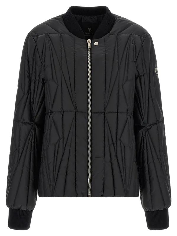 Geocamo Flight Puffer Jackets Black - Rick Owens
