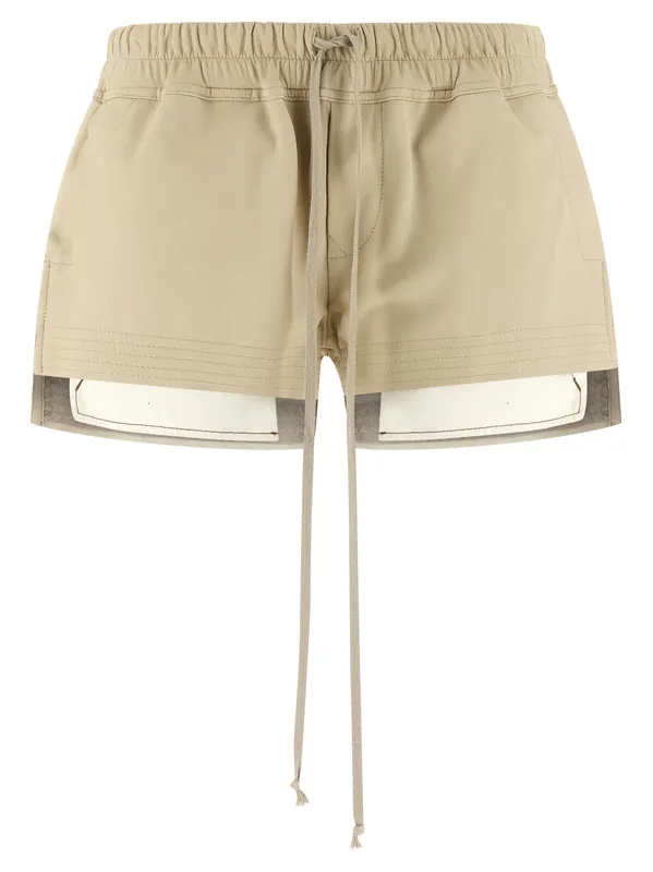 Fog Boxers Bermuda And Short Beige - Rick Owens