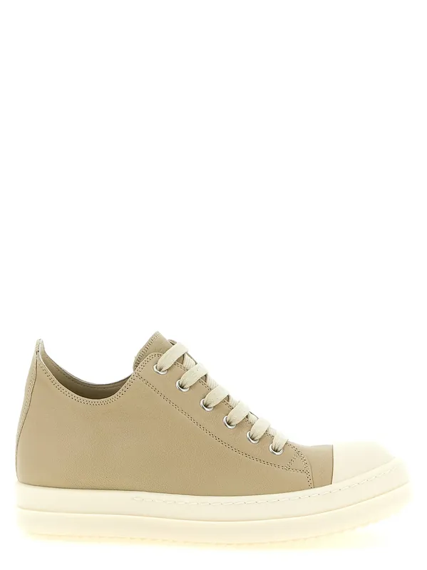 Low Sneaks Sneakers Beige - Rick Owens