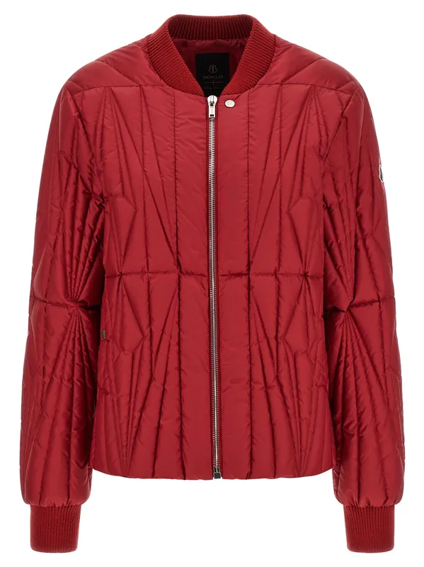 Geocamo Flight Puffer Jackets Red - Rick Owens