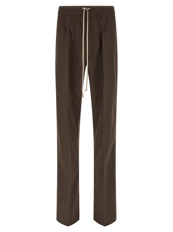 Dietrich Drawstring Pants Brown - Rick Owens