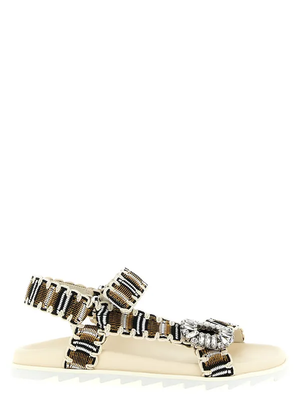 Slidy Viv Sandals Multicolor - Roger Vivier