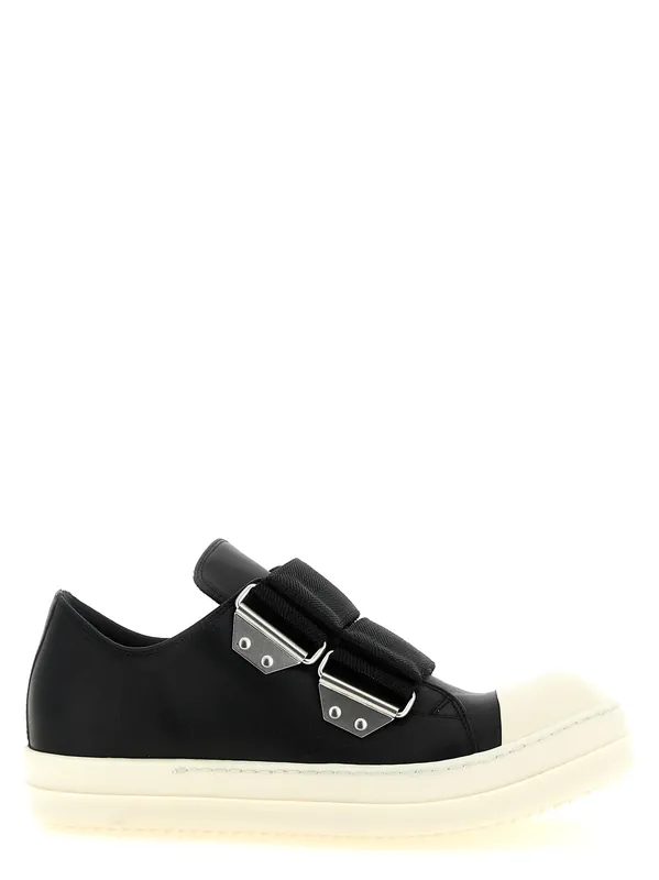 Strap Low Sneaks Sneakers Black - Rick Owens