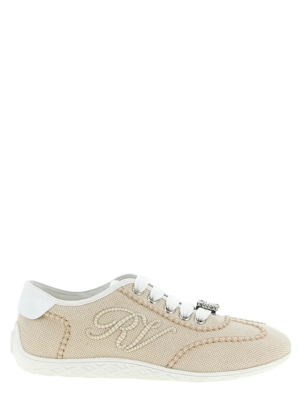Viv Low Sneakers Beige - Roger Vivier