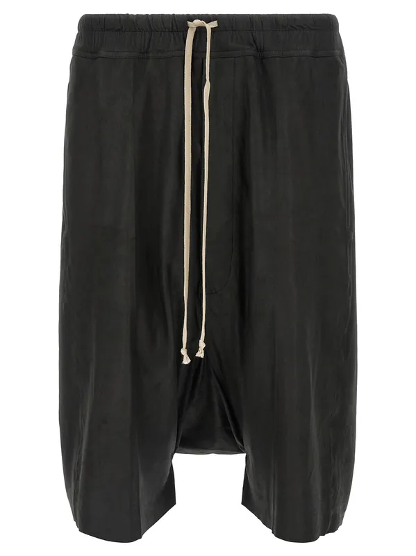 Rick S Pods Bermuda And Short Black - Rick Owens