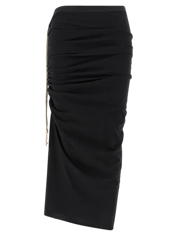 Edfu Knee Skirts Black - Rick Owens