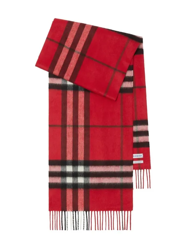 Giant Check Cashmere Scarf - Burberry London England