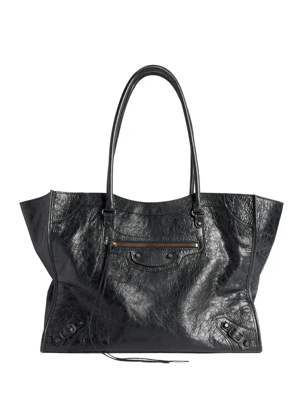 Le City Tote Bag Medium In Arena Lambskin - Balenciaga