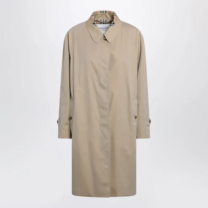 Honey Beige Cotton Coat - Burberry