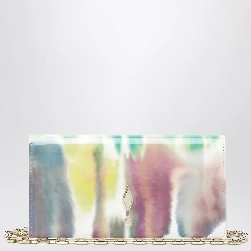 Bettina Clutch In Multicoloured Crepe Satin - Christian Louboutin