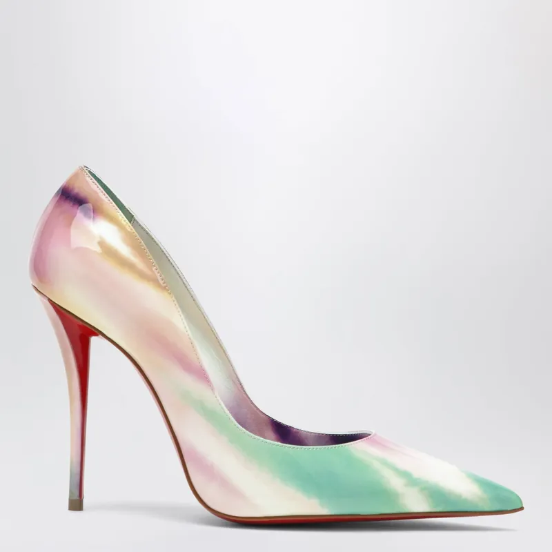 Miss Z Pumps In Tie-Dye Patent Calf Leather