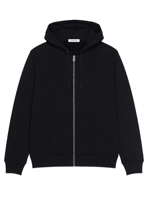 Zipped Hoodie In Fleece With Photographic Negative Print - Givenchy
