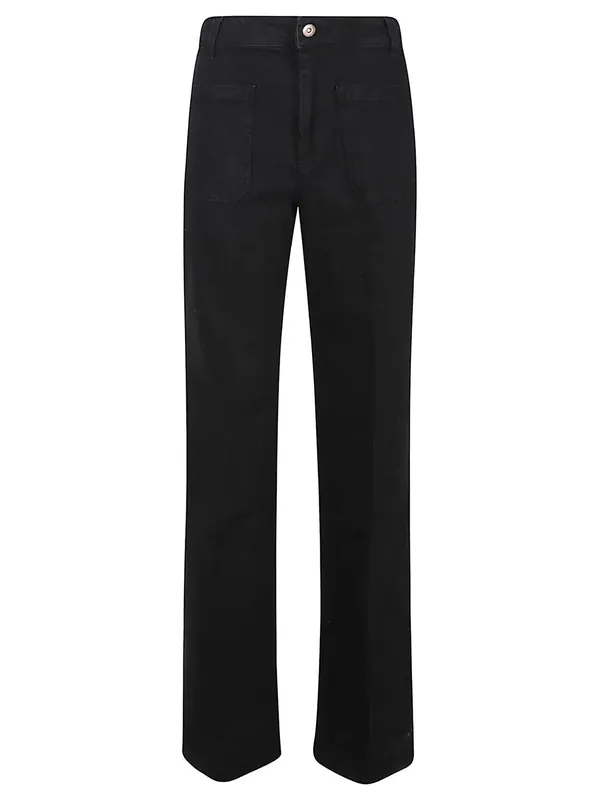 Alina Stretch Jeans In Washed Black - Victoria Beckham