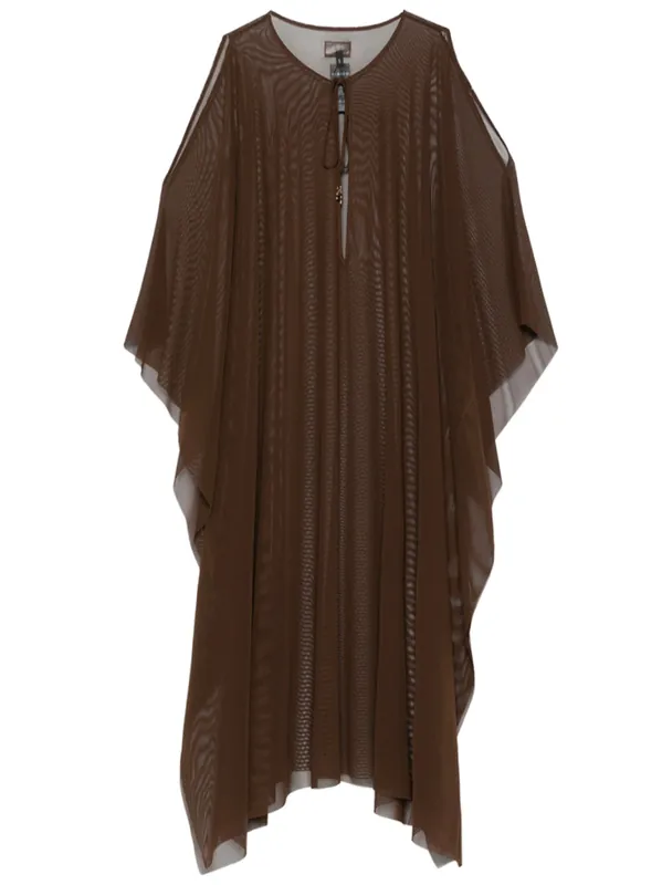 Semi-Sheer Kaftan Dress