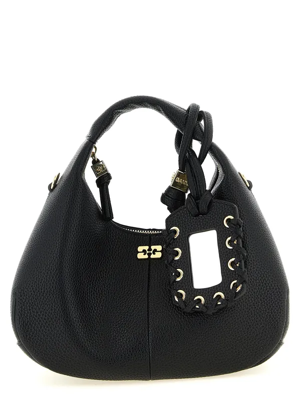 Mini Hobo Hand Bags Black - Ganni