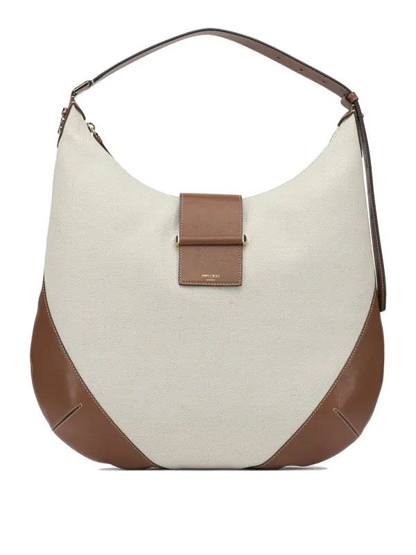 Bar Hobo Shoulder Bags Beige - Jimmy Choo