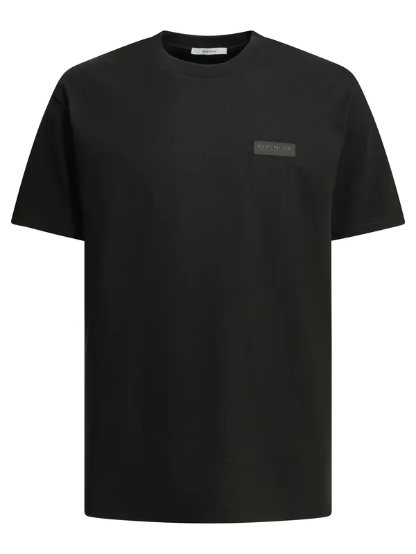 Crew-Neck T-Shirt With Logo T-Shirts Black