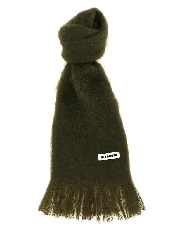 Mohair Scarf Scarves And Foulards Green - Jil Sander