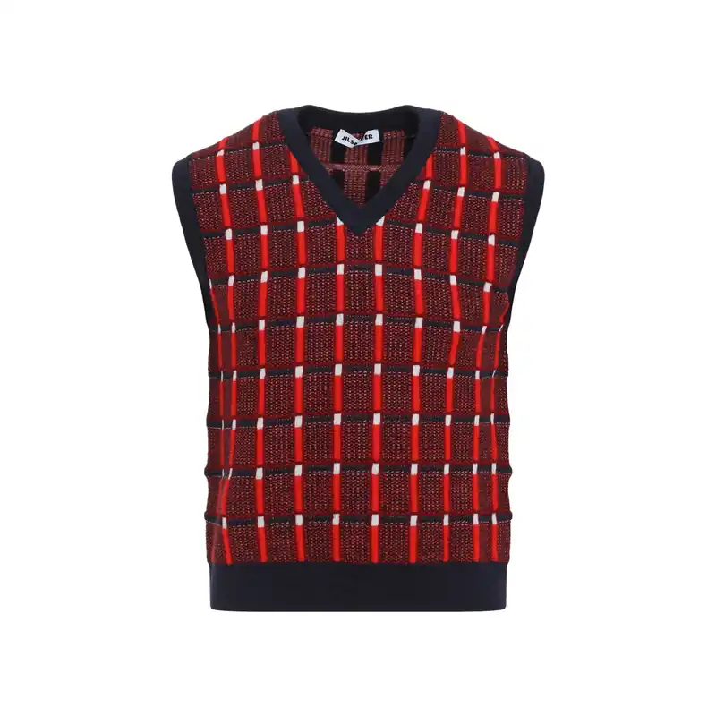 Gilet Red - Jil Sander