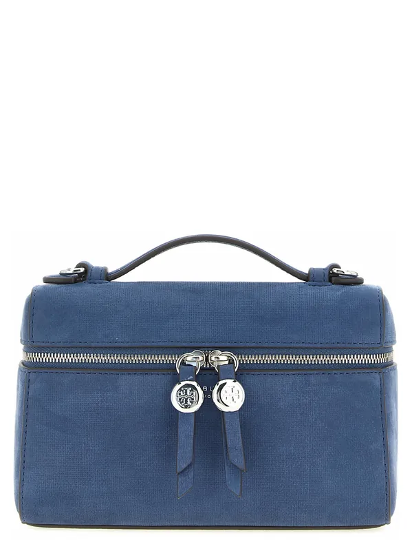 Romy Slim Hand Bags Blue - Tory Burch