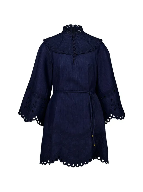 Mahon Denim Mini Dress - Zimmermann