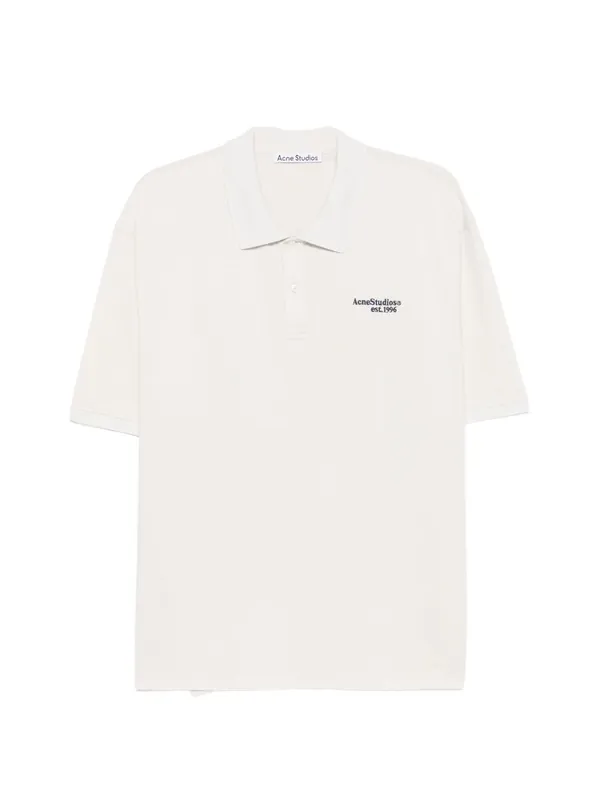 Logo Cotton Polo Shirt - Acne Studios
