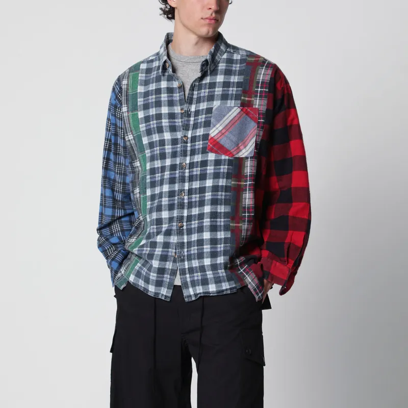7 Cuts Flannel Shirt In Cotton, Assorted - Needles