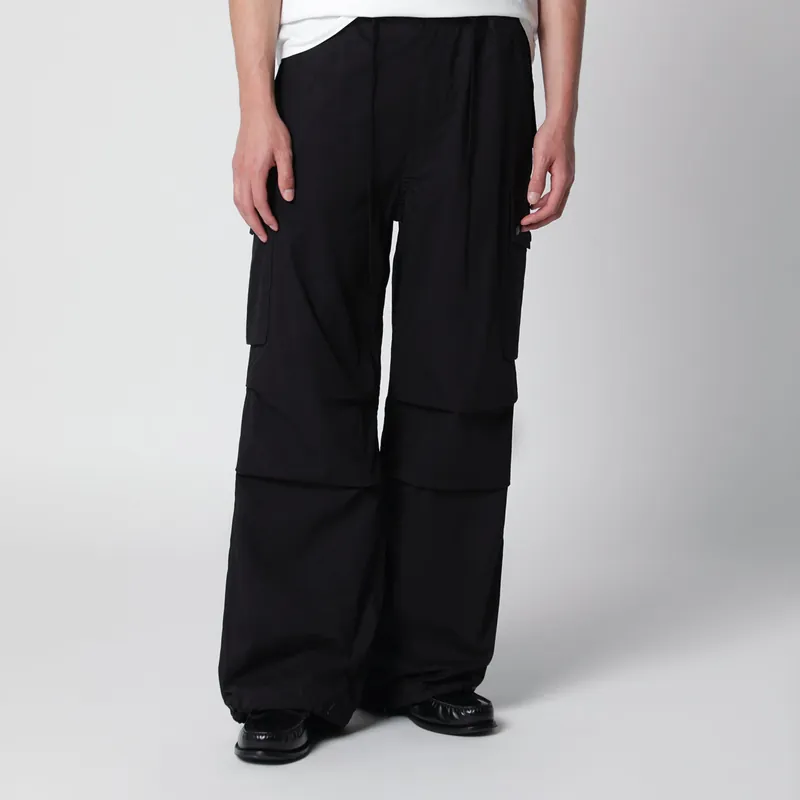 Field Cargo Pants In Cotton-Nylon Oxford Black