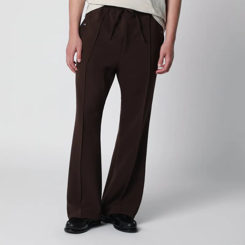 Polyester Piping Cowboy Pants In Brown - Needles