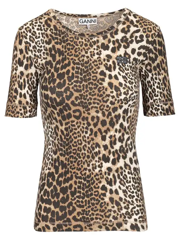 Ribbed T-Shirt Animalier