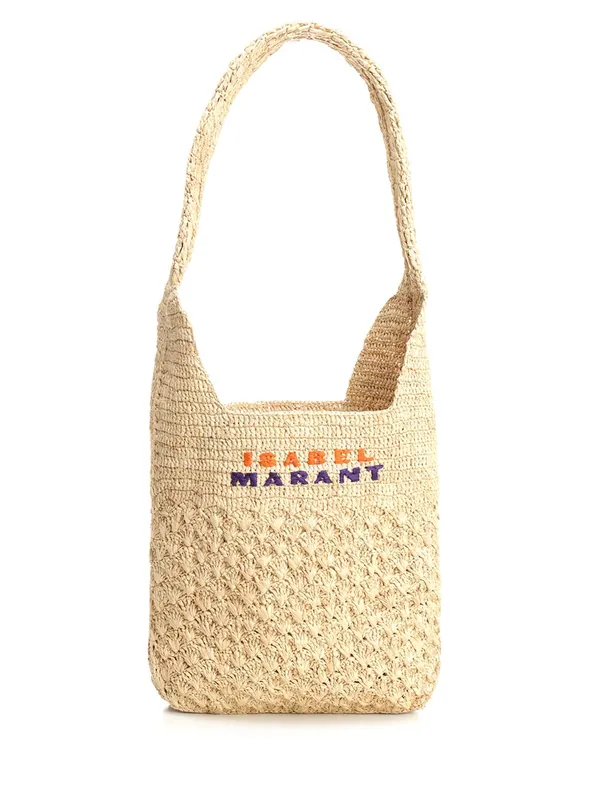 Praia Small Raffia Bag Shoulder Bags Beige - Isabel Marant