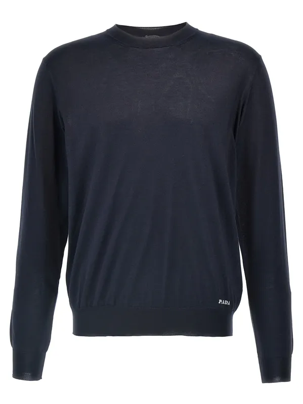 Silk Sweater Sweaters And Cardigans Blue - Prada
